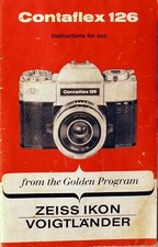 1967 ZEISS Ikon Voigtlander Instructions for the CONTAFLEX 126 Camera