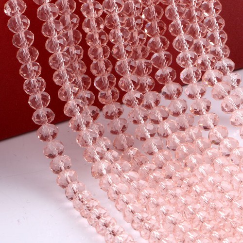 10 Strd Glass Crystal Faceted Rondelle Beads Loose Spacer Beads DIY Accessory - Picture 22 of 25
