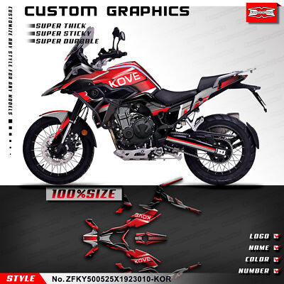 Racing Graphics Stickers Complete for KOVE 500 X 525X 2019 2020 2021 2022 2023