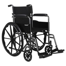 NEW MobilityPlus+ Explorer Self-Propelled Folding Wheelchair Black Mag Wheels
