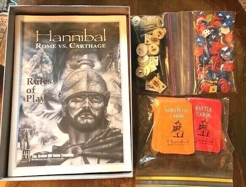 HANNIBAL Rom vs. Karthago: Zweiter Punischer Krieg Avalon Hill AH GESCHLAGEN & gespielt - Bild 4 von 8