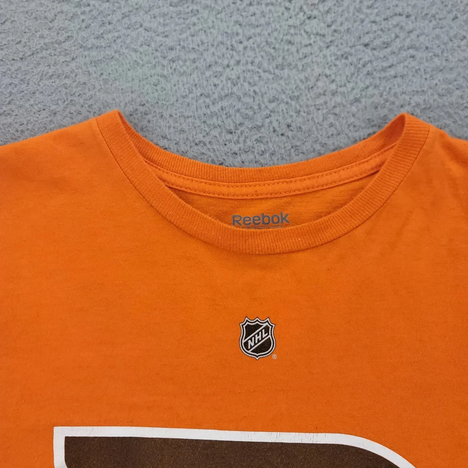 Camisa Reebok Para Hombre XL Naranja Philadelphia Flyers NHL Hockey Talbot 25 Foto 2 de 4
