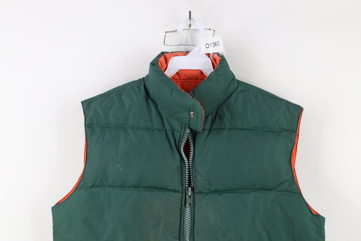 ジャケット・アウター 70's vintage   DOWN VEST Vintage 70s Streetwear Mens M Distressed Reversible Duck