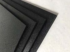 ABS Black Plastic Sheet 1/8" x 24" x 48  Textured 1 Side Vacuum Forming Pack 4