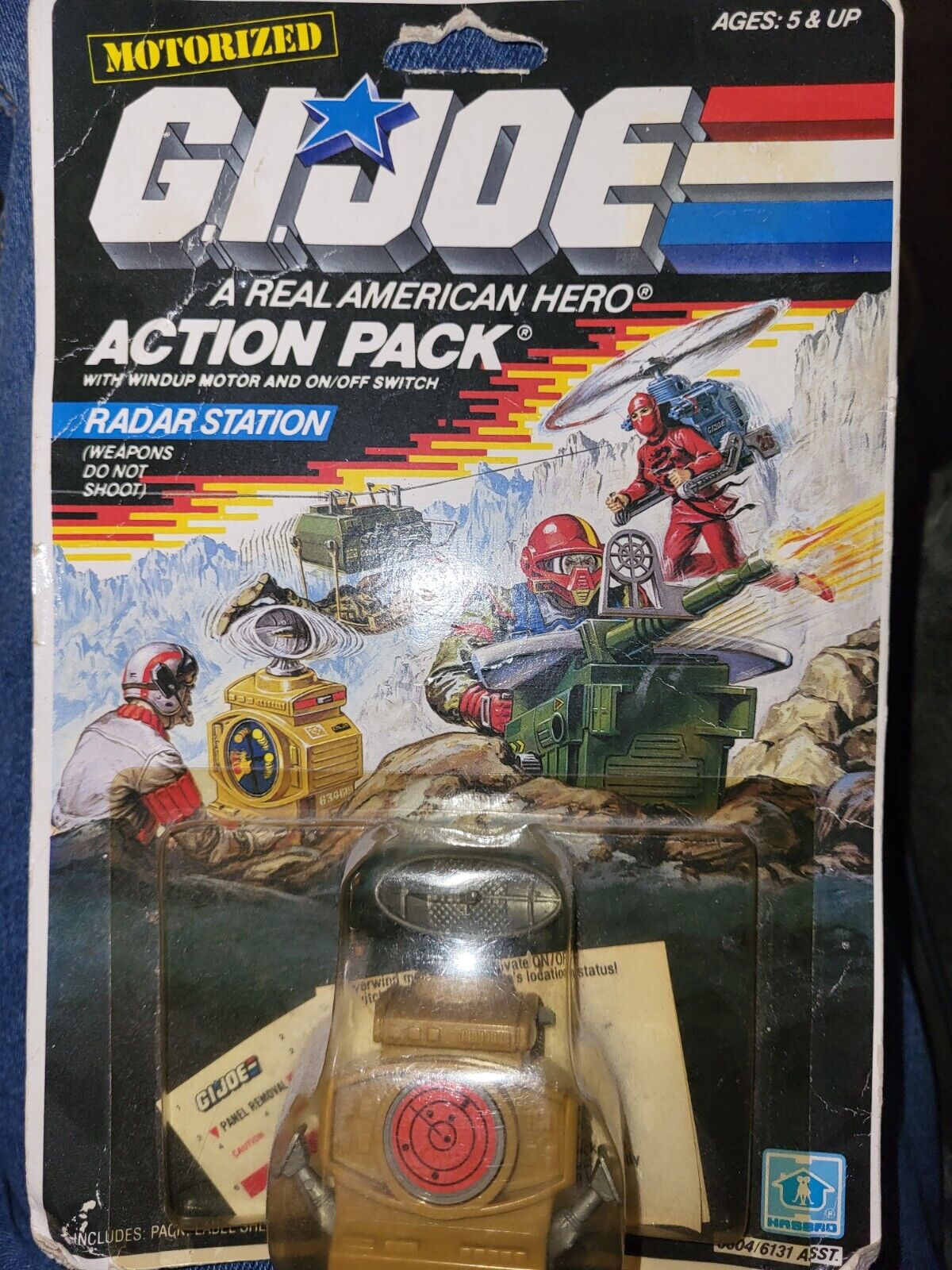 1987 Vintage GI Joe Action Pack Radar Station Sealed On Card 