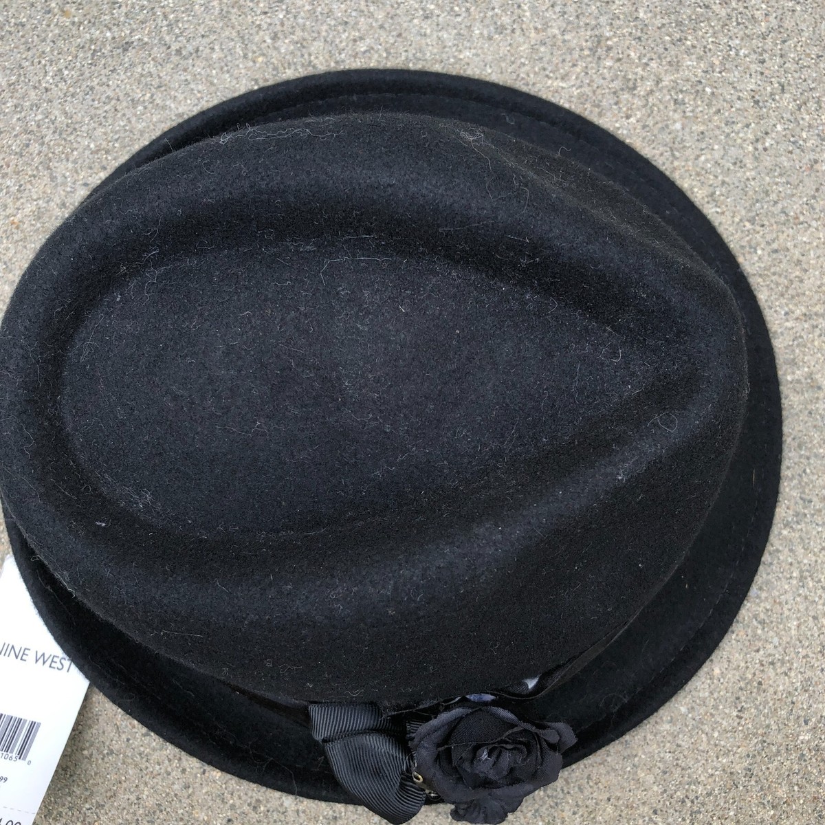 NINE WEST 100% Wool Fedora Hat Women display picture 2