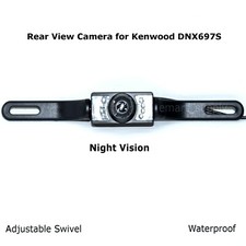 New Rear View Camera Backup License Plate Night for Kenwood DNX697S