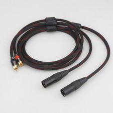 1m Pair HIFI RCA Male to XLR Male plug Audio Cable copper-plated plug Brand new