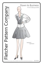 Down to Business Doll Clothes Sewing Pattern Ellowyne Wilde  Tonner