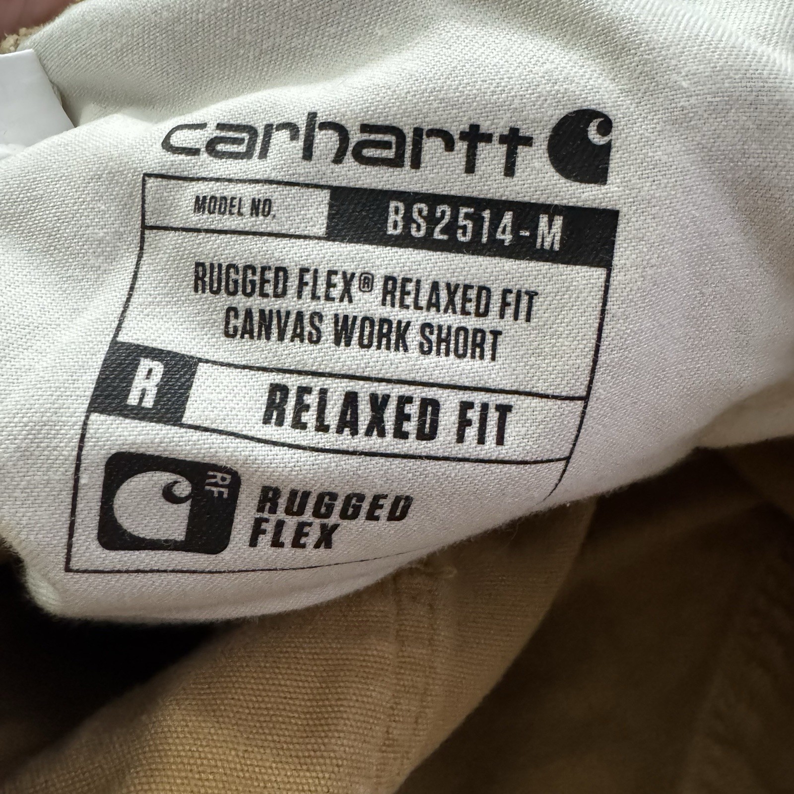 Carhartt Shorts Mens 38 Rugged Flex Relaxed Fit Canvas Work Shorts BS2514-M thumbnail 4