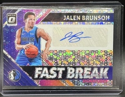 Panini Donruss Optic 2018-19 Jalen Brunson Fast Break Signatures Auto FB-JBR