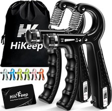 2 PK Grip Strength Trainer Kit Forearm Strengthener Hand Gripper Fitness Exercis