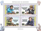 Burundi 2014 Perf. Sport: Chess Games Sheetlet No. 3495 - 3498