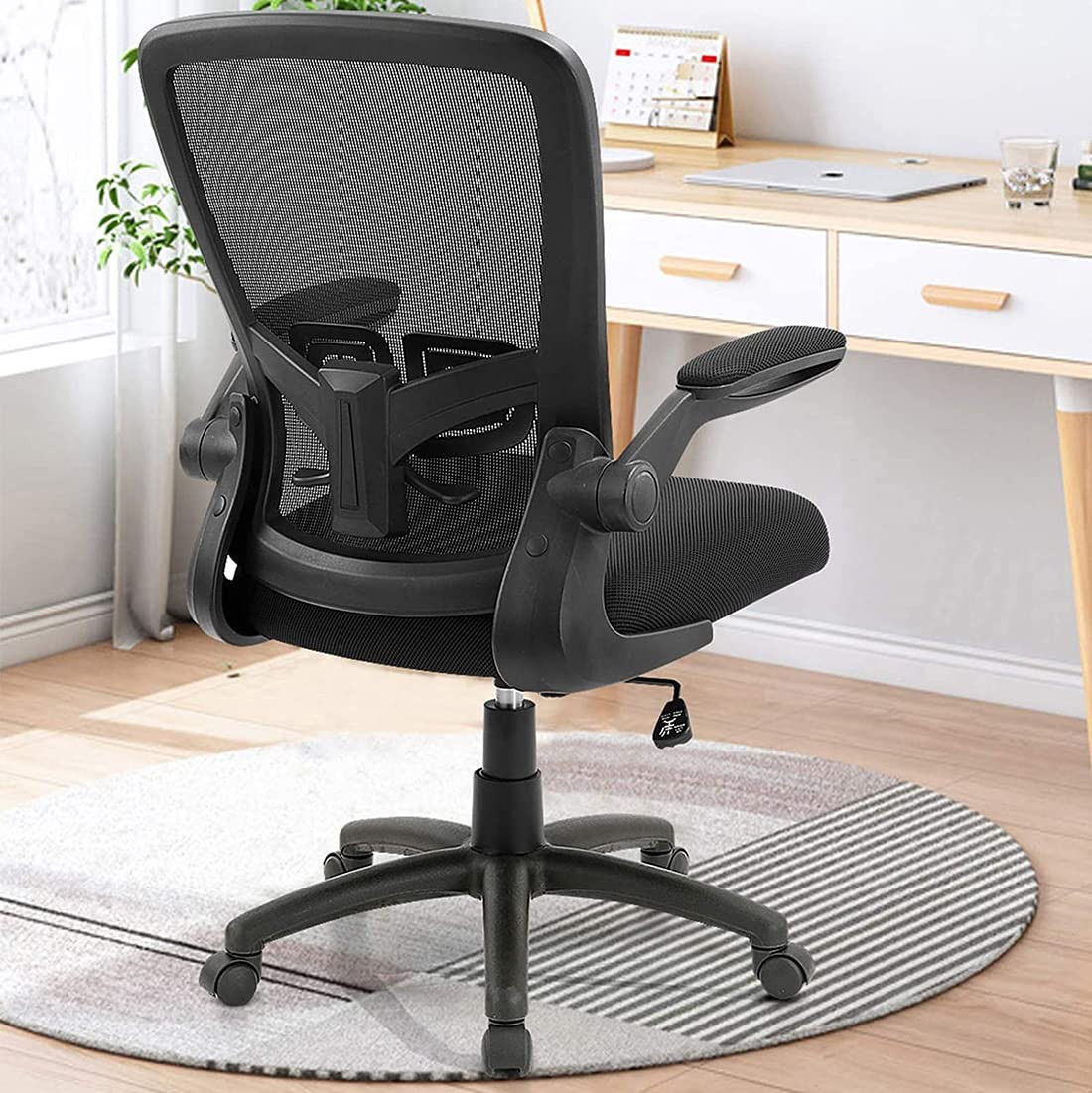 Ergonomic Adjustable Height Desk Chair with Lumbar Support on Clearance
