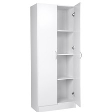 60in Kitchen Pantry Cabinet 110lb Capacity 3-Shelf