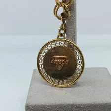 Vintage 12k 1/20 Gold Filled Armco Loyal Service award Pendant Charm bracelet 7”