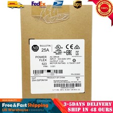 Allen-Bradley 25A-D2P3N104 Ser B 1 HP PowerFlex 523 AC VS Drive 1HP US Free Tax