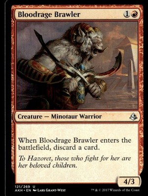 2017 Amonkhet Bloodrage Brawler Expansion/Uncommon #121