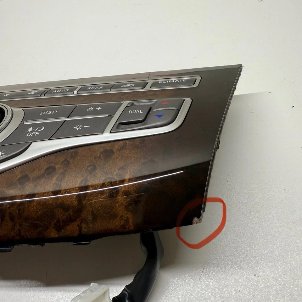 Infiniti QX60 2014-2017 navegación climatizador aire acondicionado calefacción panel de control OEM Foto 4 de 4