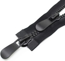  15 40" Heavy Duty Two-Way Separating Plastic Zipper for Sewing Winter Coats