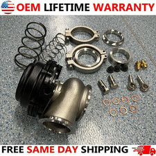 For Tial 44mm External Wastegate Mvr V-band Flange Turbo 14psi Springs Black