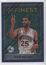 1995-96 Topps Finest Jeff Malone #186 b9d