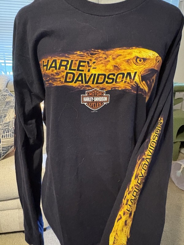 Vintage 2007 Harley Davidson Men’s Long Sleeve Sz Large