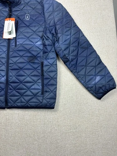 Bass Outdoor Mens Quilted Puffer Jacket Size Medium / M Navy Blue image 5