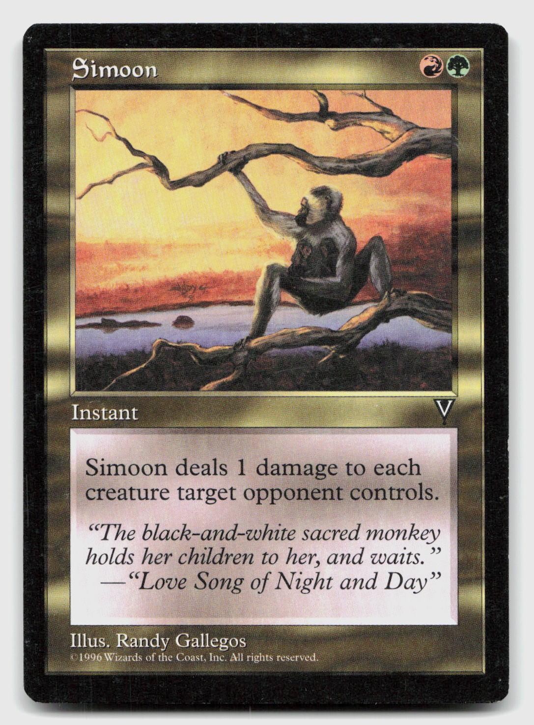 Simoon Uncommon Visions Magic: The Gathering Near Mint