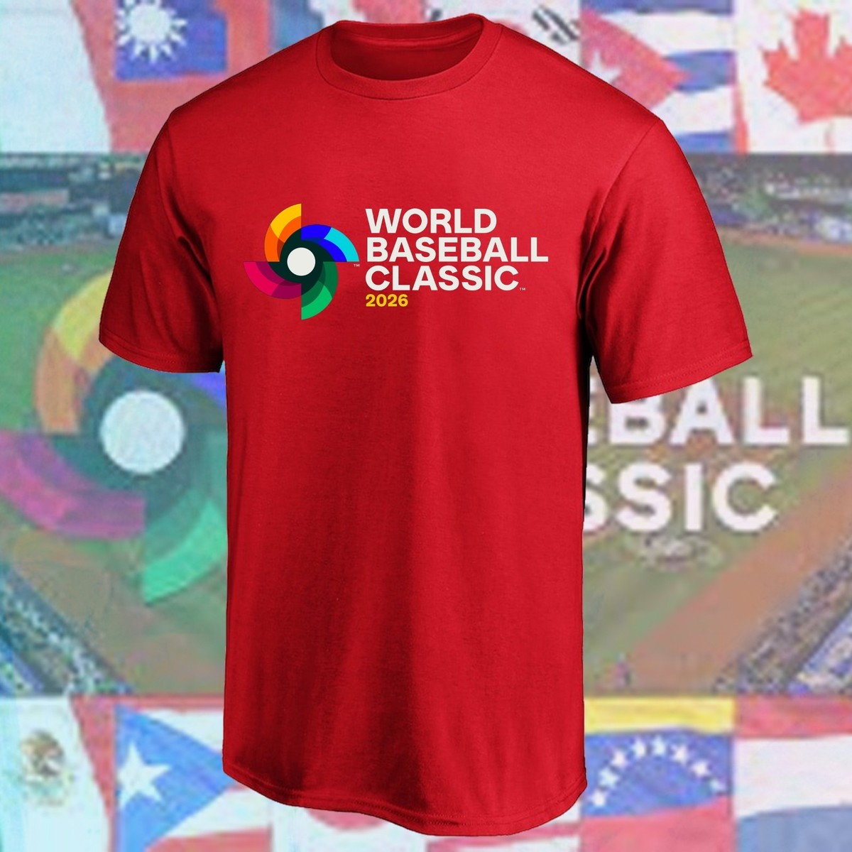 HOT NEW!!! 2026 World Baseball Classic Logo All Size For Fans FAST