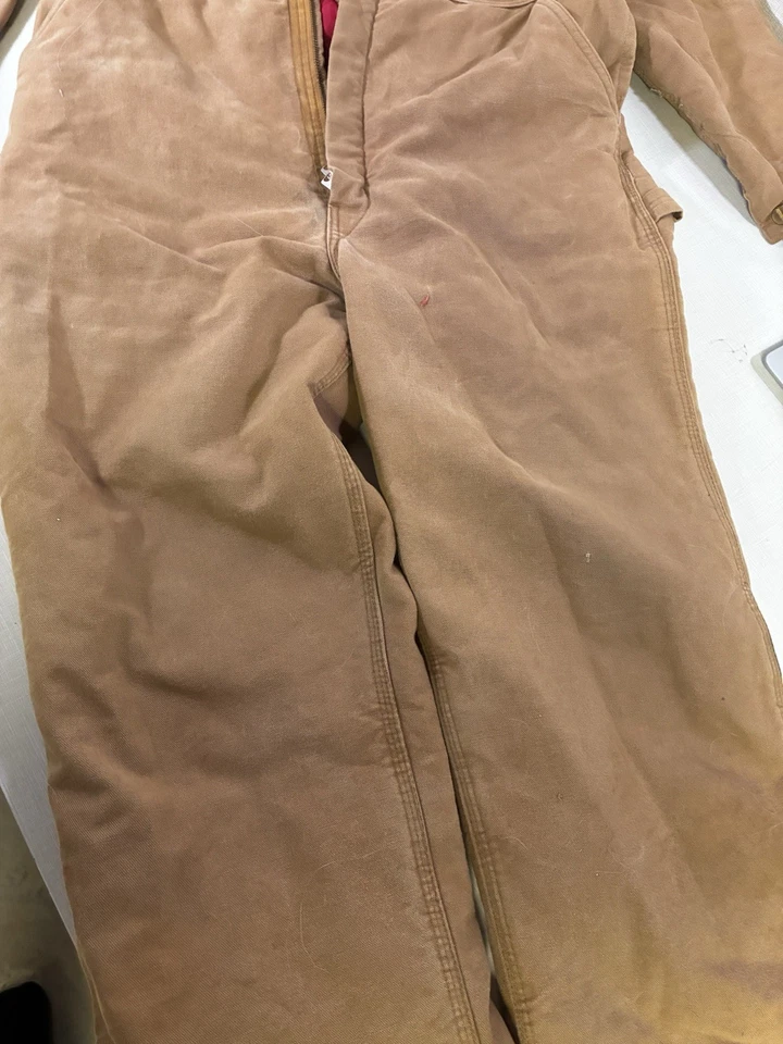 Комбинезон мужской Carhartt Duck коричневый стеганый утепленный комбинезон средний стандартный - Изображение 4 из 4