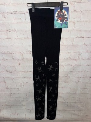 Snag Tights Strumpfhose Silver INK Silver Hayes schwarz silber Größe G NEU OVP