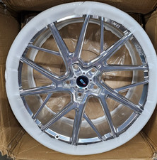 Qty 1 Savani Sv-f06m Silver Polished 5-spoke Wheel Rim 22x9.5 5x130 56mm Qty 1 Savani Sv-f06m Silver Polished 5-spoke Wheel Rim 22x9.5 5x130 56mm