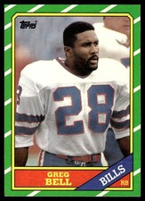 Greg Bell 1986 Topps #386 Buffalo Bills 32870 Football Card