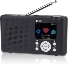 cean Digital Wr23f Portable Fm Internet Radio 2.4  Color Lcd Builtin Battery Wif