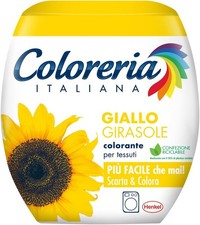 Coloreria Italiana Grey Colorante Tessuti e Vestiti in Lavatrice, Giallo