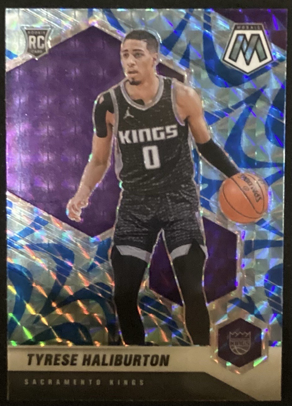 2020-21 Panini Mosaic - Rookie Tyrese Haliburton #204 Reactive Blue Prizm (RC)