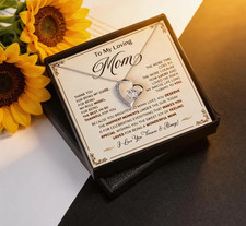 To My Beautiful Mom Necklace Mom Birthday Gift Mother's Day Gift Necklace..