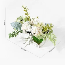 Safavieh FAUX 13" HYDRANGEA POTTED ARG., Reduced Price 2172767218 FXP1014A