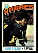 1976-77 Topps Rene Robert #42 - Buffalo Sabres - VG