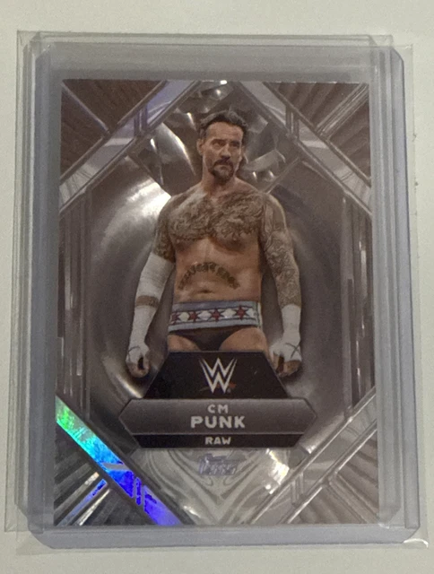2025 Topps WWE Royalty LQ-8 CM Punk Liquid Silver