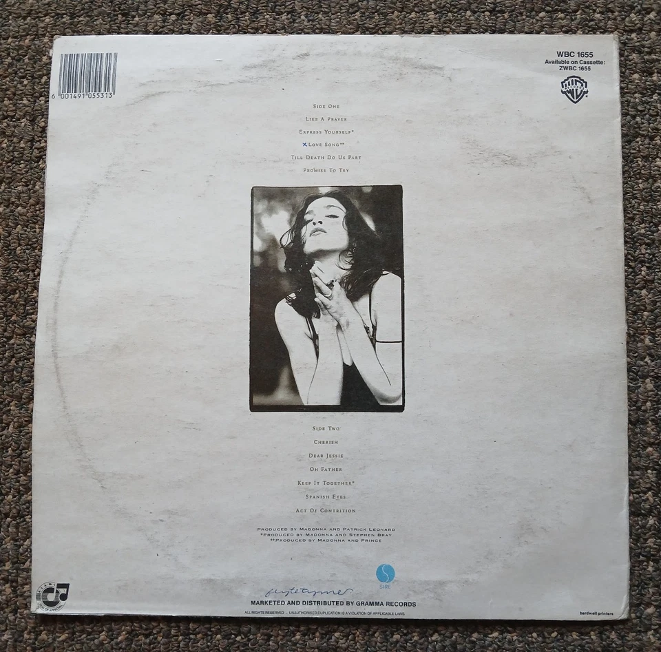 Madonna SUPERB RARE Zimbabwe Promo, Like A Prayer, Prince Bowie Duran Mode - Image 2 of 4