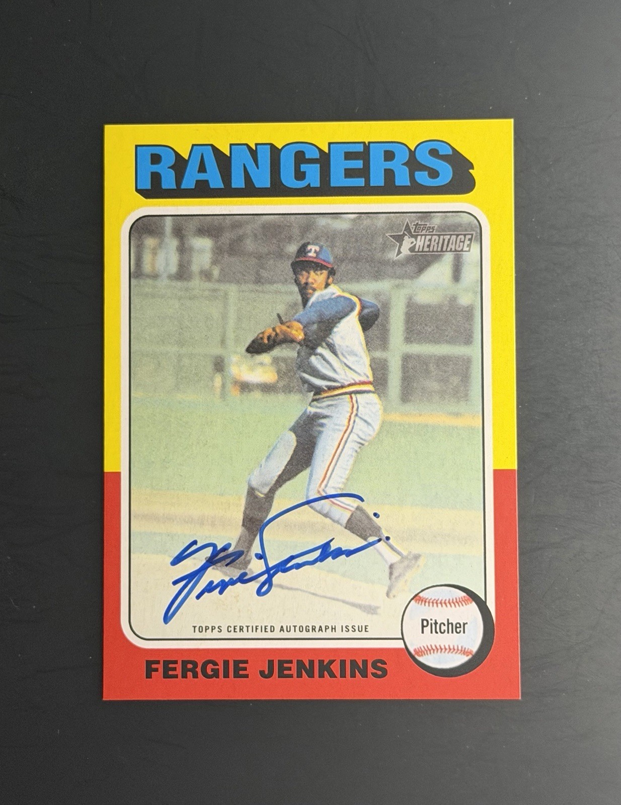 2024 Topps Heritage Fergie Jenkins Real One Auto HOF