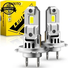 2/4X H7 LED High/Low Beam Bulbs Conversion Kit Super Bright 6500K Plug&Play