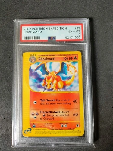 2002 Pokemon Expedition Set Charizard #39/165 PSA 6