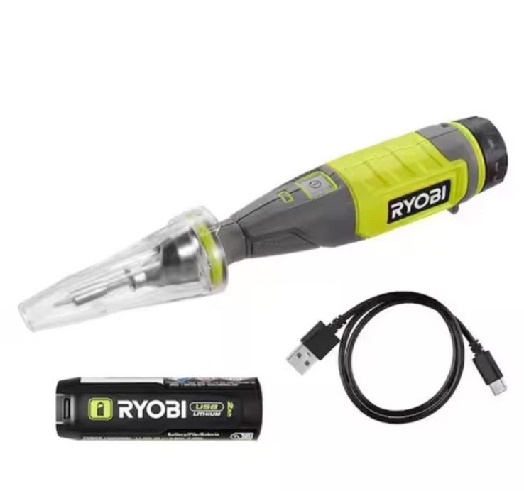 RYOBI USB Lithium Soldering Pen Kit W/ Cable & 2AH Rechargeable Battery FVH61K