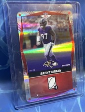2025 Uno Elite Red - #178 Brent Urban - Baltimore Ravens “PACK FRESH”