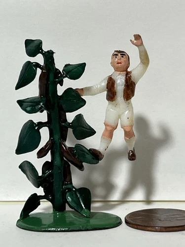 Marx Fairykins Jack & beanstalk plastic figure fairy tale Mother Goose character