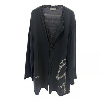 Yohji Yamamoto Graphic Long Cardigan Size 2 Very good condition