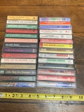 Lot Of 28 Assorted Christmas Cassette Tapes Bing Crosby Dean Martin Dixieland